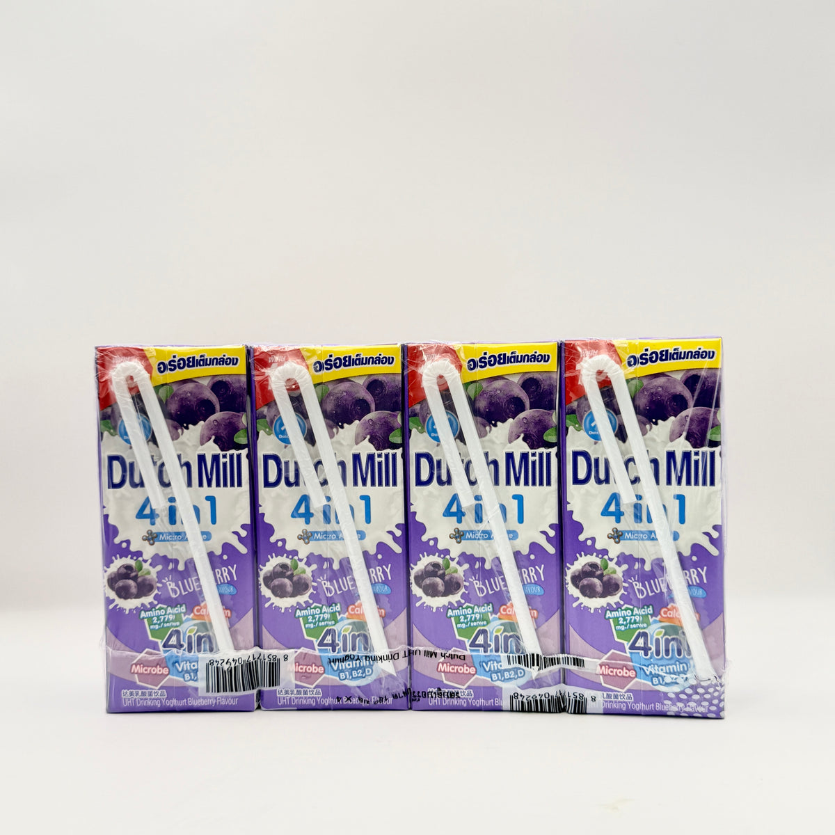 Dutch Mill 4-in-1 Drinking Yoghurt Blueberry 4 x 180ml