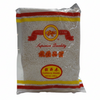 Packaged tapioca pearls with a visible brand logo on a white background