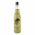 Bottle of gluten-free soy sauce on a white background