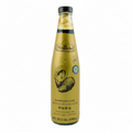 Bottle of Megachef oyster sauce on a white background