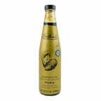 Bottle of Megachef oyster sauce on a white background