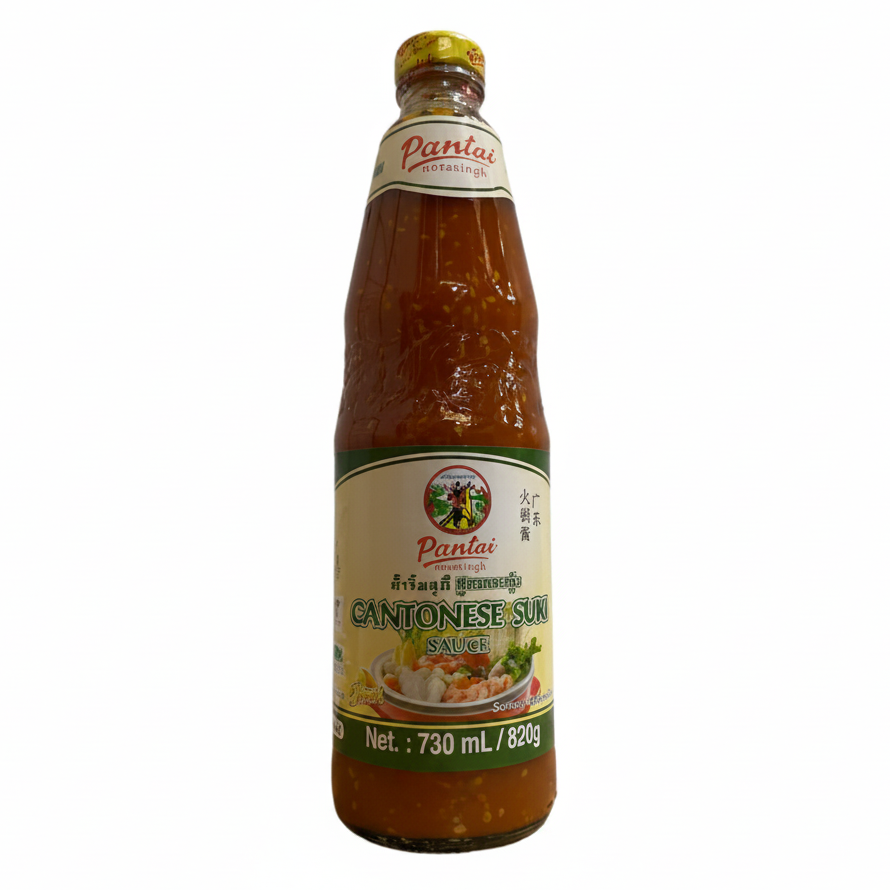 Bottle of Pantai Cantonese Sushi Sauce on a white background