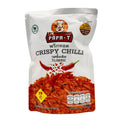 Papa-T crispy chilli snack package on a white background