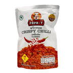 Papa-T crispy chilli snack package on a white background