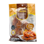 Packaged preserved giant tamarind on a white background