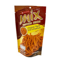 Packaged snack mix on a white background