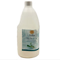 Bottle of Anothai body massage oil with lemongrass and eucalyptus on a white background