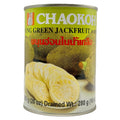 Chaokoh Young Green Jackfruit in Brine 565g green can showing whole jackfruit and sliced pieces