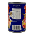 Chef's Choice Creamy Coconut Dessert Topping 400ml nutrition label back