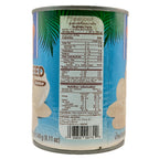 Chef's Choice Palm Seed in Syrup back label showing nutrition facts and ingredient list