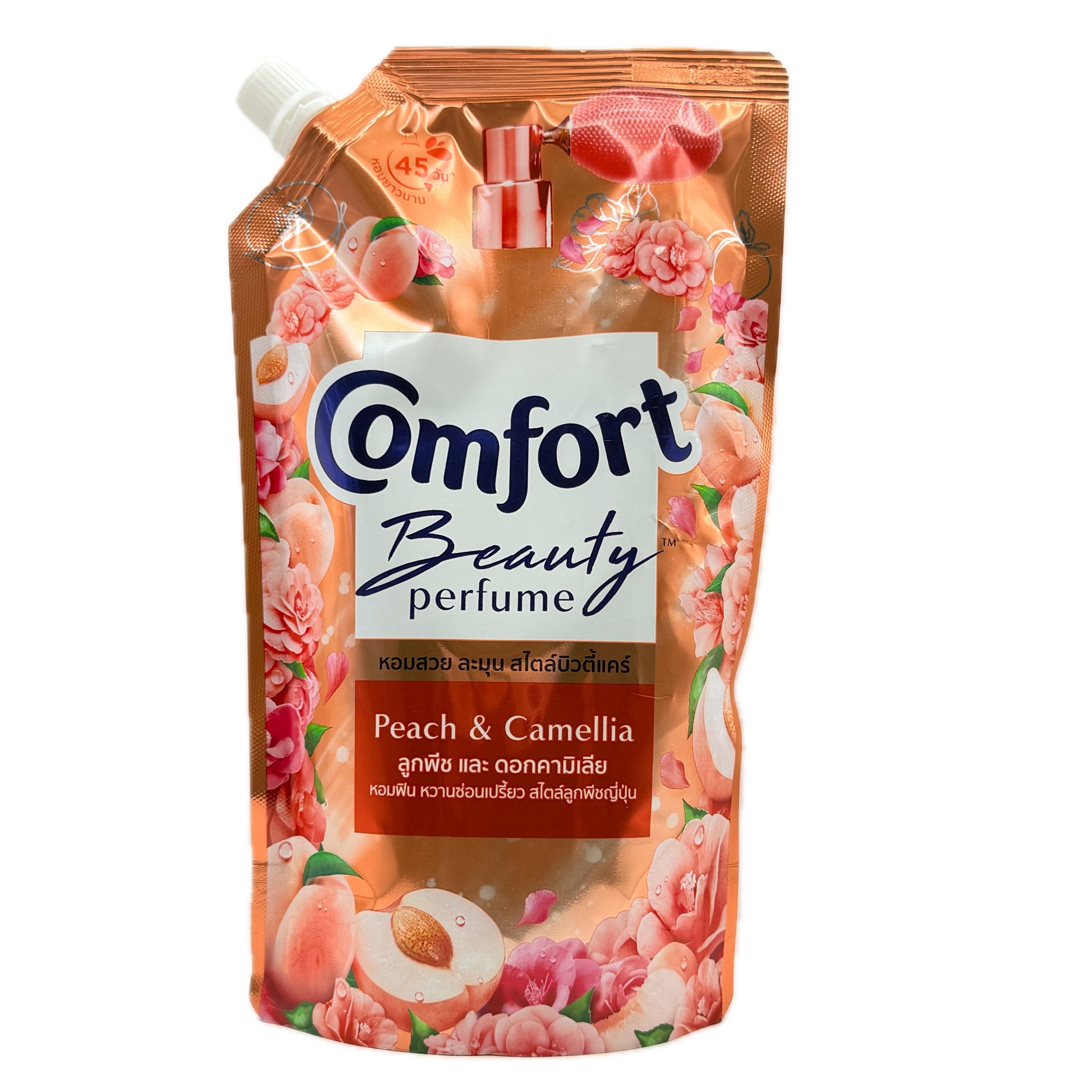 Comfort Beauty Perfume Peach Camellia Fabric Softener 470ml front view