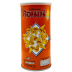 Cornae Corn Snack 65g orange tin with corn cone shapes