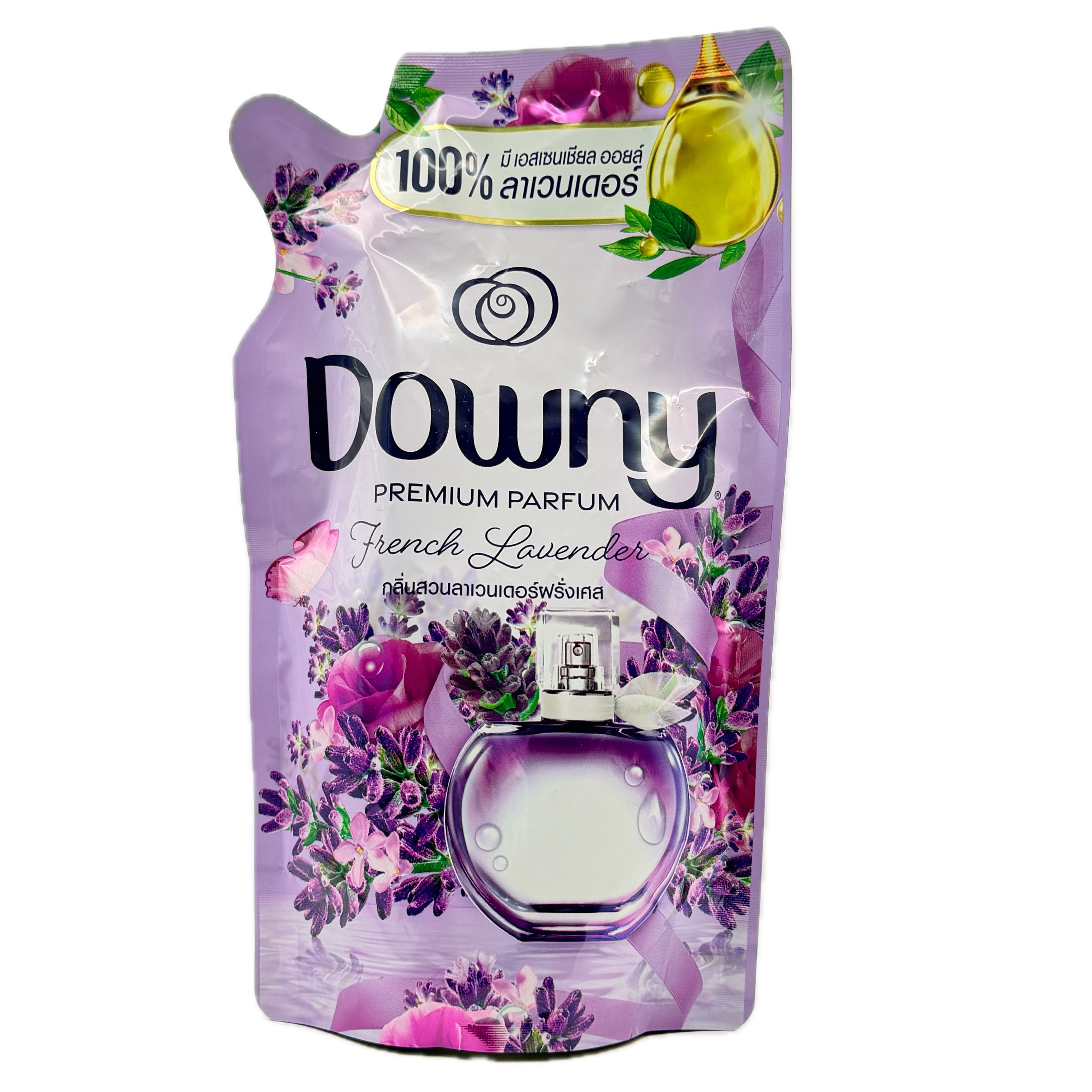 Downy Premium Parfum French Lavender Fabric Softener Refill 470ml front view
