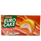 Euro Cake Strawberry Cream Puff 204g box 12 pieces Thai snack