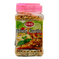 GAG Fried Garlic 125g plastic jar with pink lid - crispy golden garlic flakes