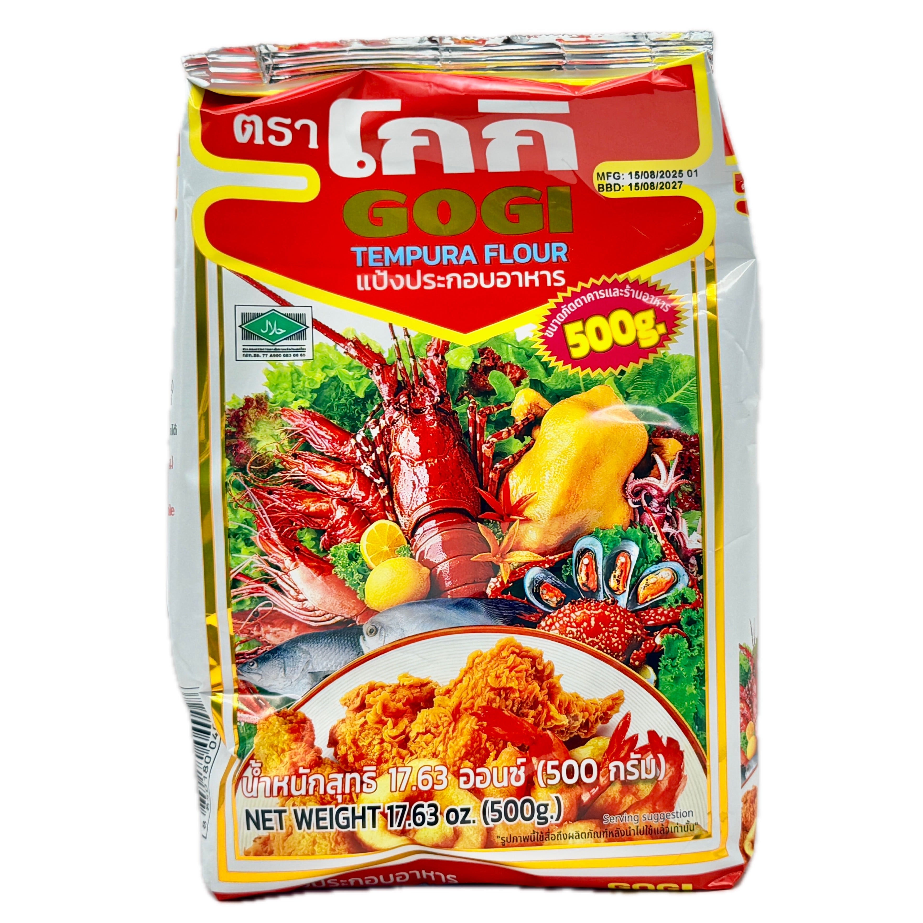 Gogi Tempura Flour 500g – Back Label Instructions