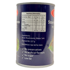 HAC Straw Mushrooms back label showing nutrition information and ingredients list