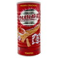 Hanami Prawn Crackers Original Flavour 110g red tin front