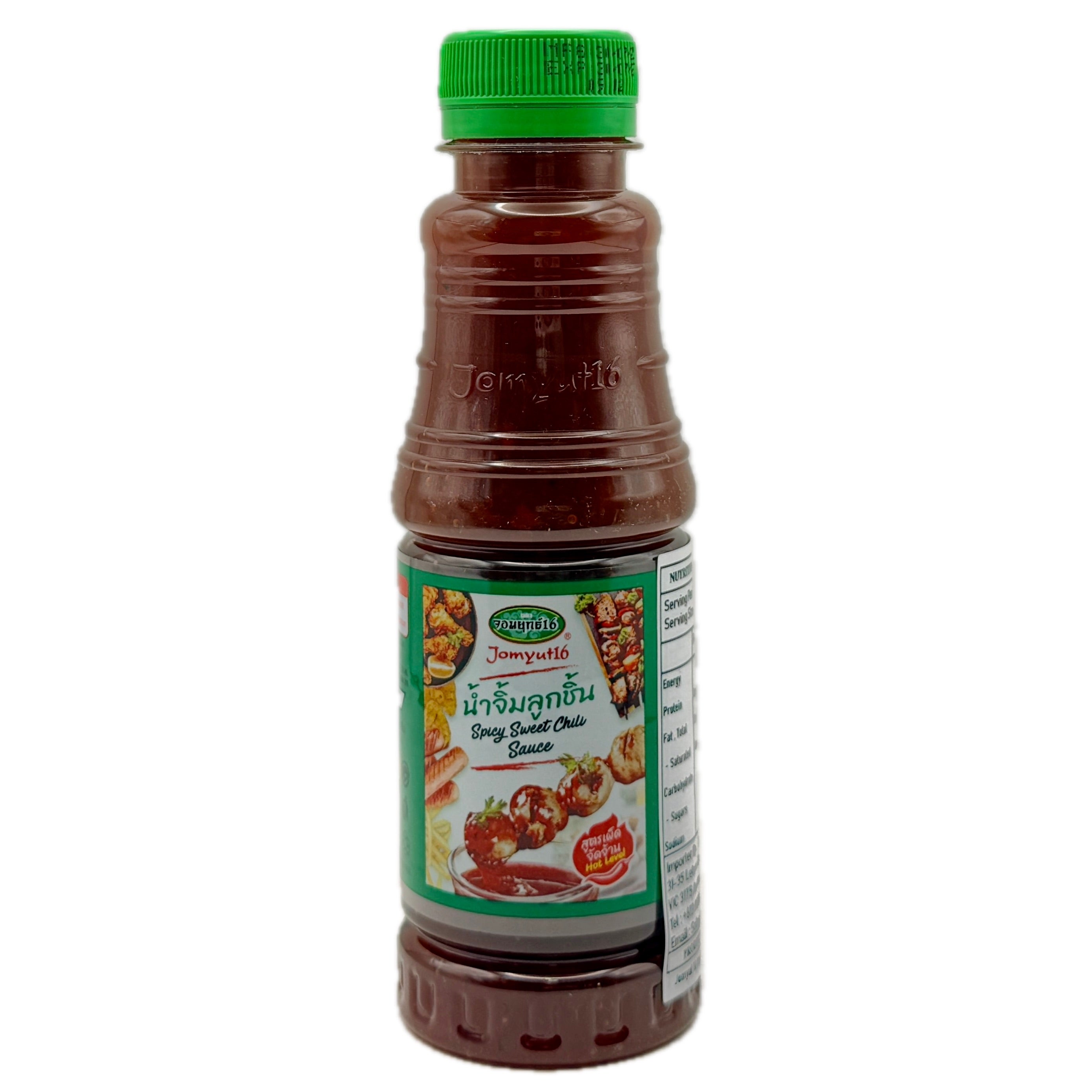 Jomyut16 Spicy Sweet Chili Sauce 220g bottle front label