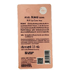 KA Lip Care Pure lip balm back label showing Thai ingredients and 3.5g net weight