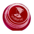 Kasaichon Thai lip balm tub top view showing graduate student logo embossed on pink lid