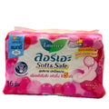 Laurier Soft & Safe Maxi Day Sanitary Pads 16 Pack pink package front