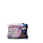 Laurier Soft and Safe Overnight Lavender Night Pad 30cm back packaging with absorption details