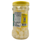 Maejin Pickled Garlic Pearls jar back label with nutrition facts and Australian importer details