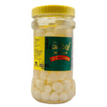 Maejin Pickled Garlic Pearls 870g jar with yellow lid front label view