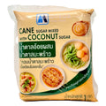 Packaged product with text 'Cane Sugar Mixed with Coconut Sugar' on a white background