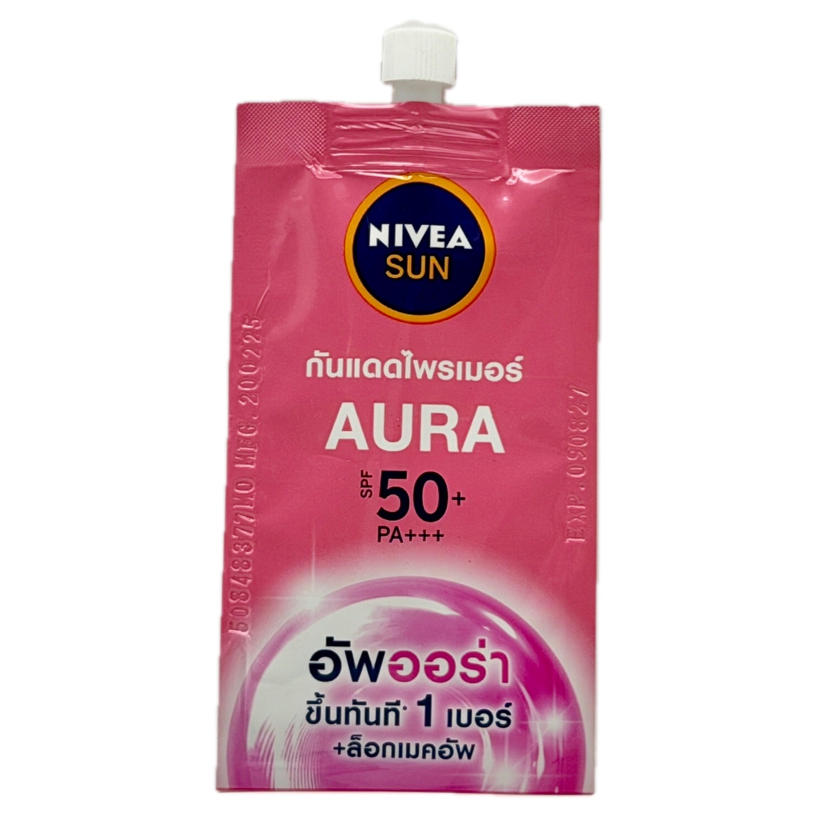 Nivea Sun Aura SPF50+ PA+++ Face Serum Sachet 7ml – front view