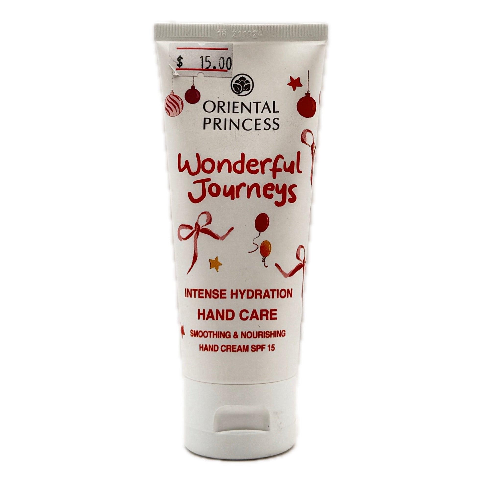 Oriental Princess Wonderful Journeys Intense Hydration Hand Cream SPF15 75g Front