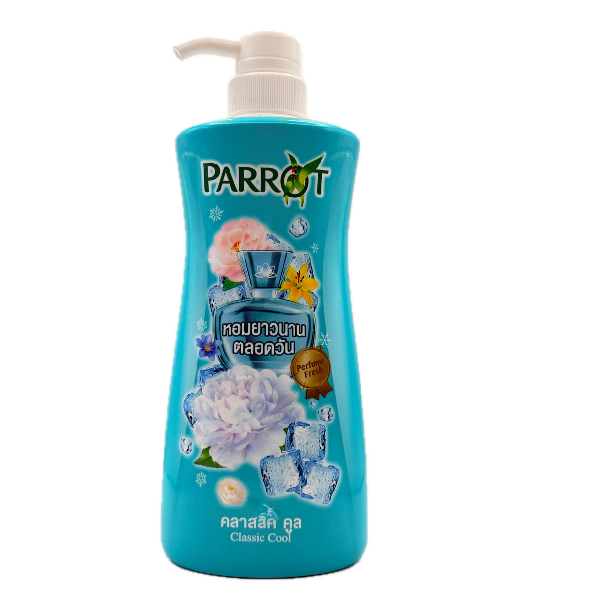 parrot classic cool perfume fresh shower cream 450ml front