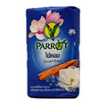 Parrot Scented Wood Soap Bar 70g blue packaging with magnolia and wood design