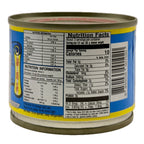 Pigeon Brand Pickled Mustard Green back label with nutrition facts and barcode