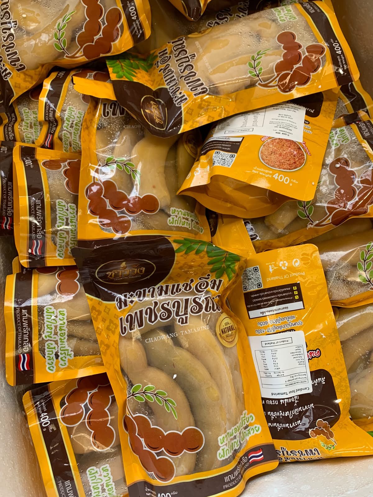 Chaowang Thai Candied Tamarind (มะขามแช่อิ่มเพชรบูรณ์) – 400g