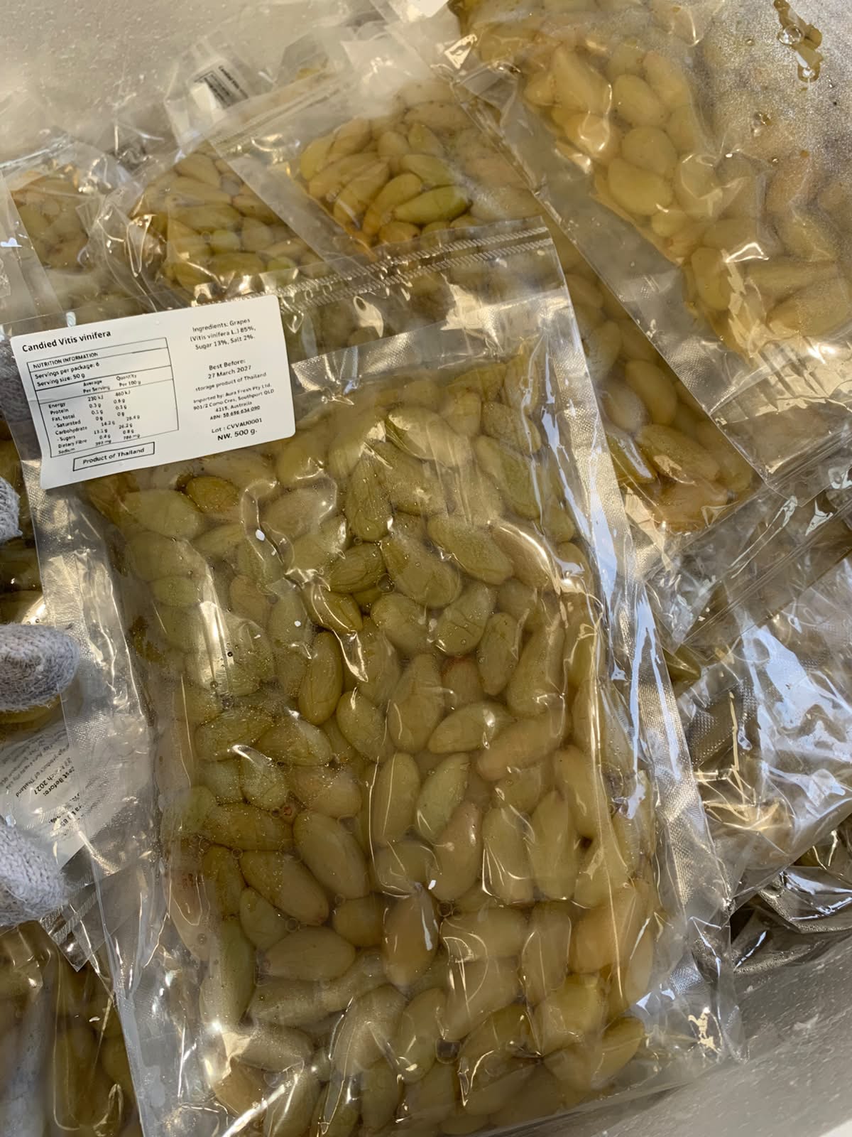 Thai Candied Grapes (องุ่นแช่อิ่ม) – 500g