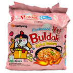 Samyang Buldak Carbonara Spicy Ramen 5 Pack 650g pink packaging front
