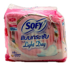 Sofy BodyFit Light Day Sanitary Napkin 17.5cm 16pcs pink packaging front view