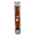 Stainless Steel Bottle and Can Opener Combo amber handle on white background