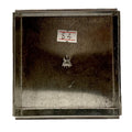 Small Stainless Steel Square Tray on white background