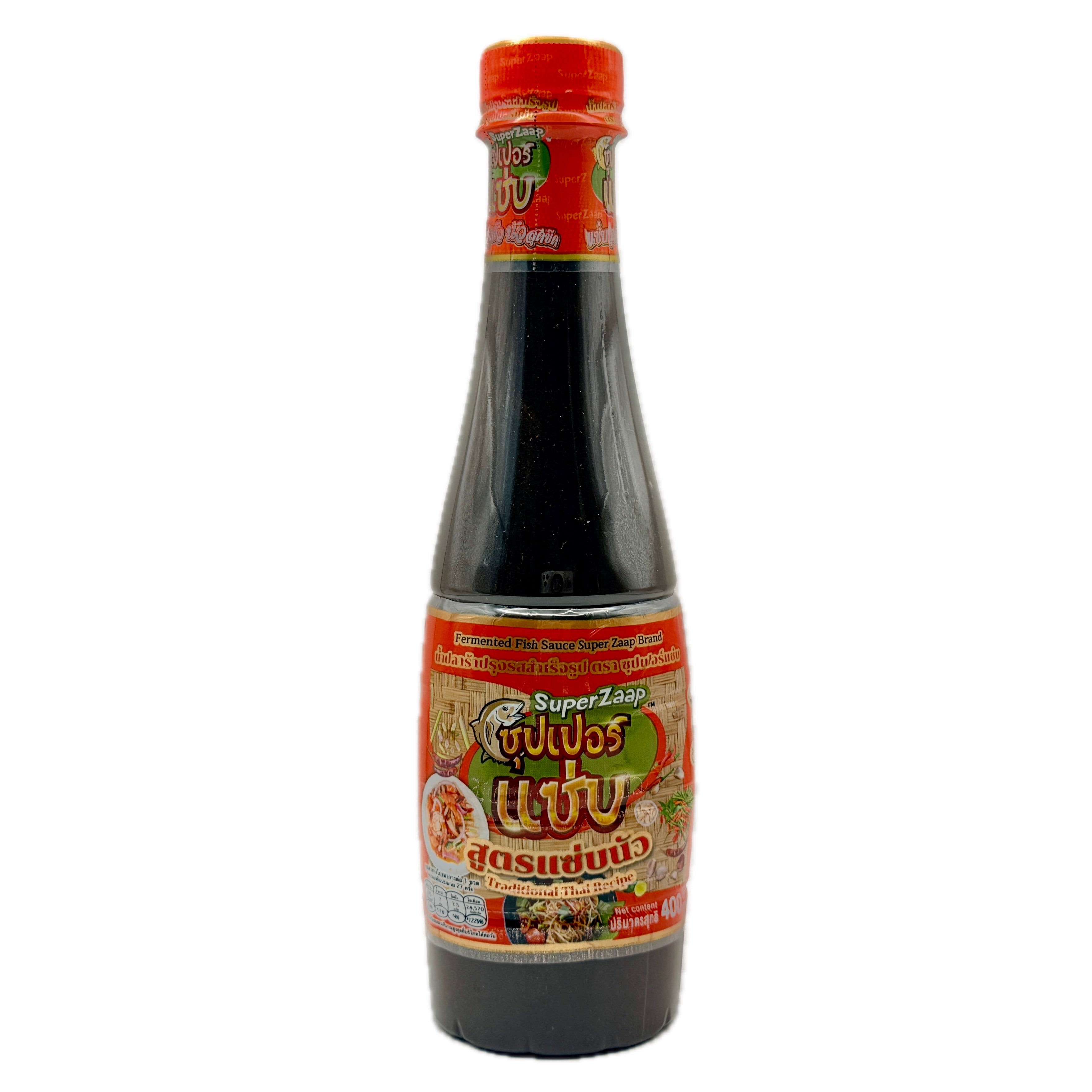 Super Zaap fermented fish sauce 400ml traditional Thai recipe front