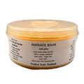 Jar of massage balm with a white background