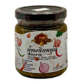 Tong's Namprik Num Green Chili Dip 180g jar front label Chiengrai