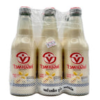 Vitamilk Original Soymilk 6 pack 300ml glass bottles front Thailand packaging