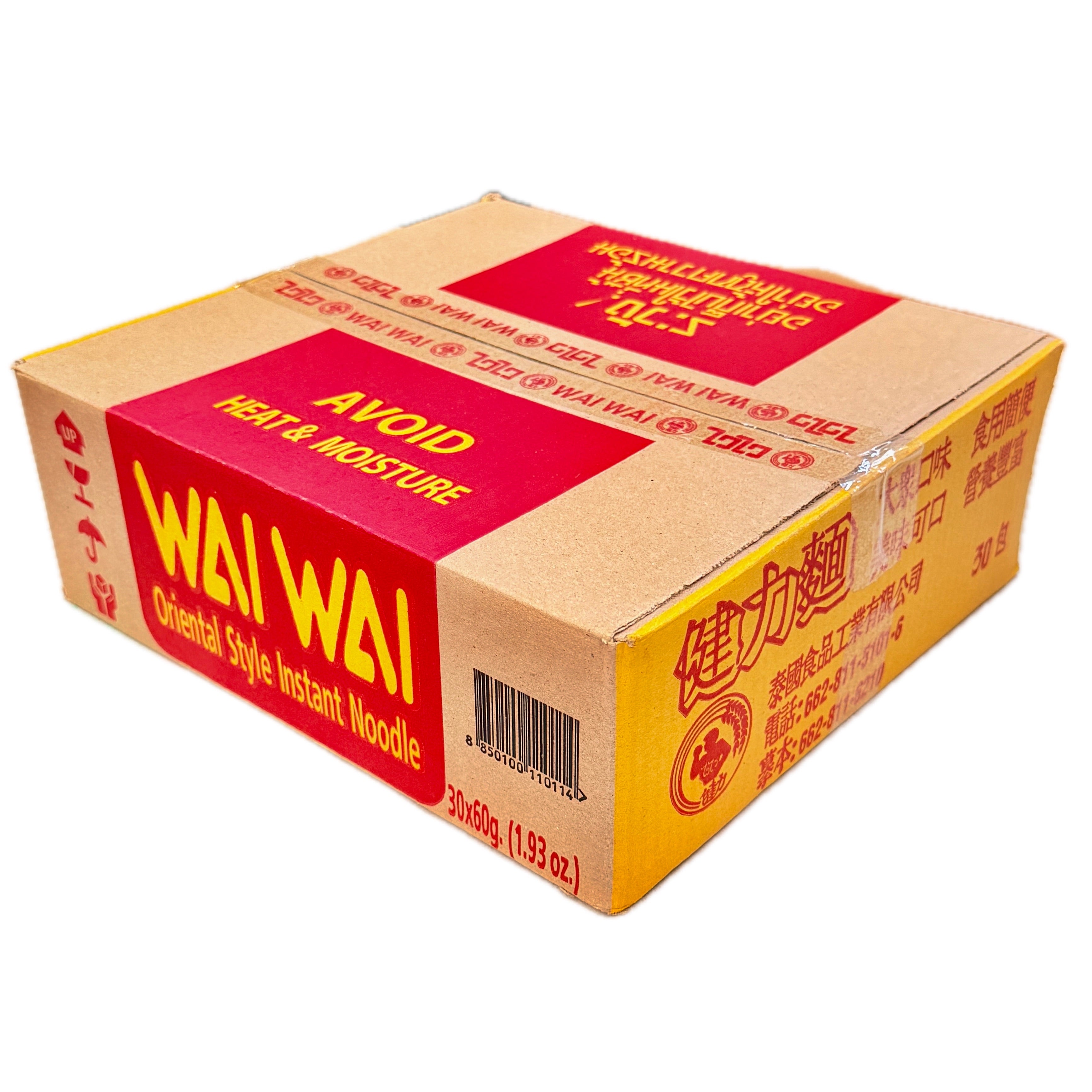 Wai Wai Oriental Style Instant Noodle box 30 bags 60g Thailand