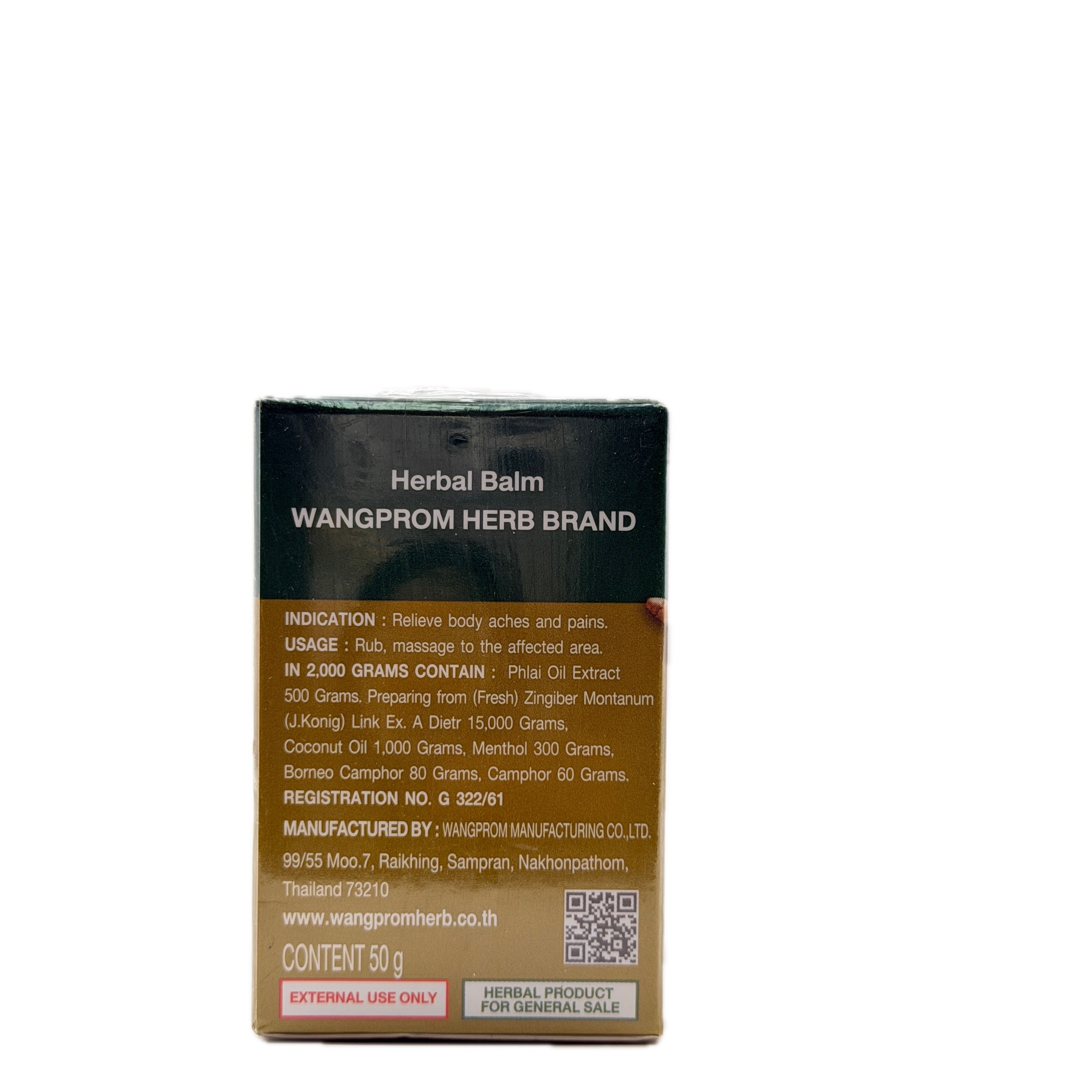 Wangprom Herbal Balm Gold 50g - photo 3