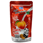 Yoko Gold Salt Body Scrub Peach Milk 350g red ziplock pouch front view