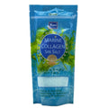 Yoko Marine Collagen Spa Salt 300g blue pouch with seaweed and pearl design front