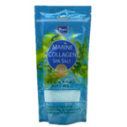Yoko Marine Collagen Spa Salt 300g blue pouch with seaweed and pearl design front